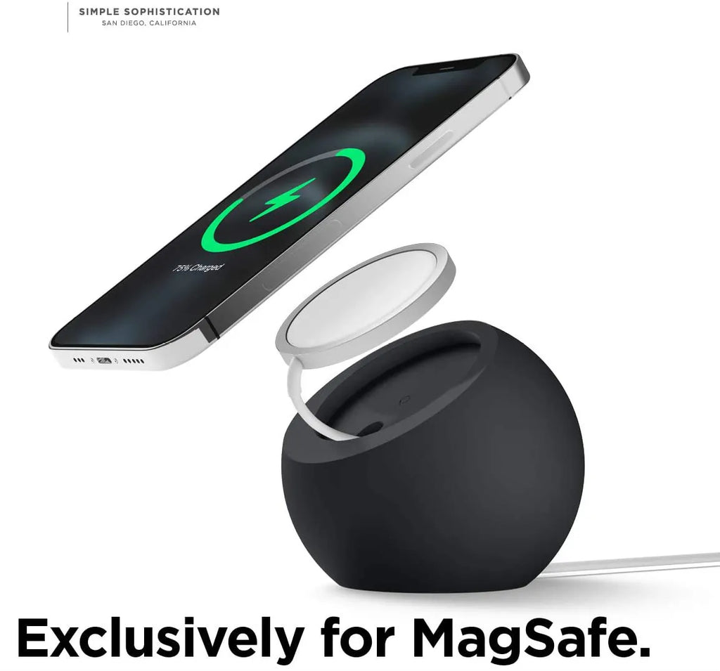 Desk Ball Shape Magnetic Silicone Charging Desk Holder Stand For iPhone 17 16 15 14 13 12 Pro Max Phone Charger Dock Accessories
