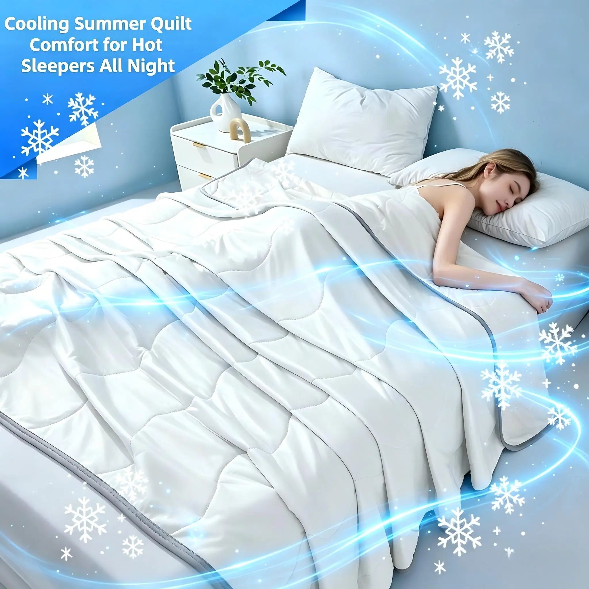 Hot Selling Summer New Arrival Cooling & Silky Summer Quilt, Bed Blanket, Air Conditioner Comforter