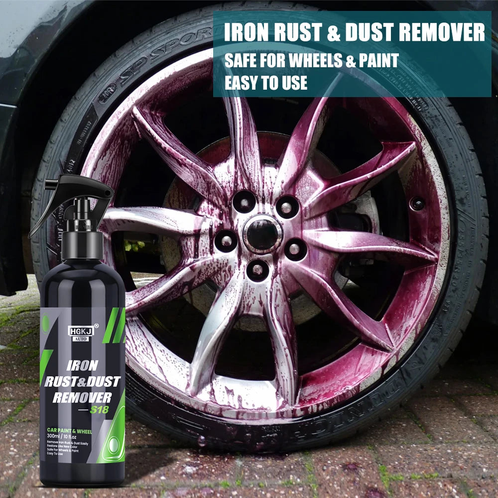 Multi Purpose Rust Remover Spray Metal Surface Car Maintenance for Wheel Cleaning Iron Powder Removal Large Capacity