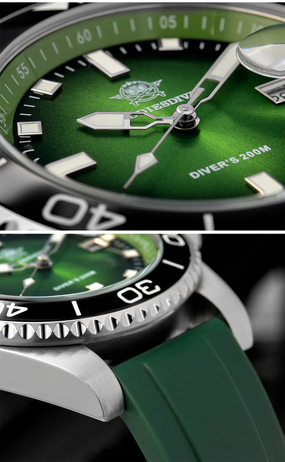 ADDIESDIVE 41mm Man Luxury Watch Japan 2115 Quartz Movement Watch Luminous 200m Waterproof 316L Stainless Steel Dive Watches