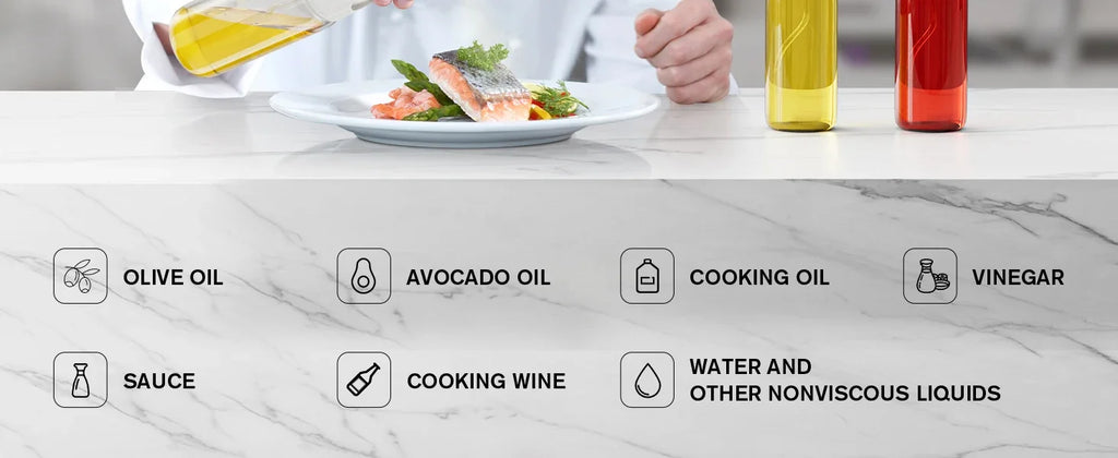 200/300/500ML Oil Air Pressure Double Nozzle Oil Spray Bottle Sprayer Kitchenware Oil Bottle Roasting Bottle Fitness Barbecue