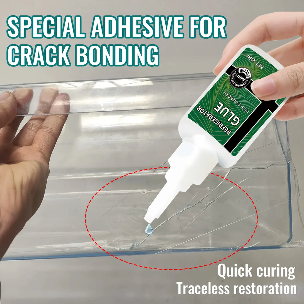 Refrigerator Drawer Adhesive-Quick-Dry Strong Sealant for Cracks，Breaks,Anti， Easy Application,Durable Bonding,Freezer Resistant
