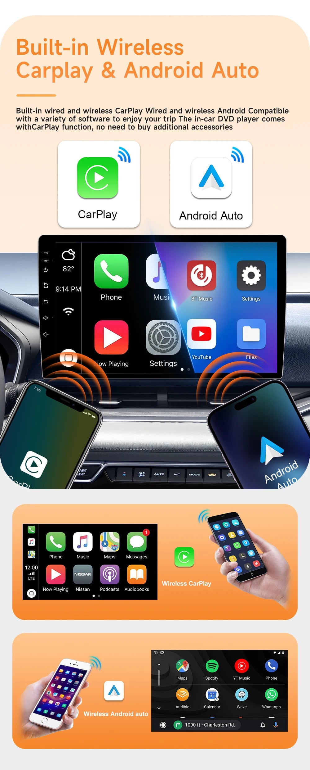 Car Multimedia Video Player For Peugeot 407 cc SW 407CC 2004 - 2011 Android Car Radio Navigation Stereo CarPlay Auto No 2din