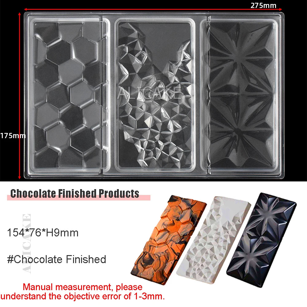Chocolate Mold Polycarbonate Sphere Diamond Chocolate Bonbons Candy Bar Bakery Confectionery Baking Pastry Tools