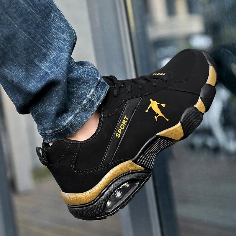 Men's Waterproof Sneakers Casual Lightweight Basketball Shoes Breathable Non Slip Lightweight Flat Shoes Men's Designer Sneakers