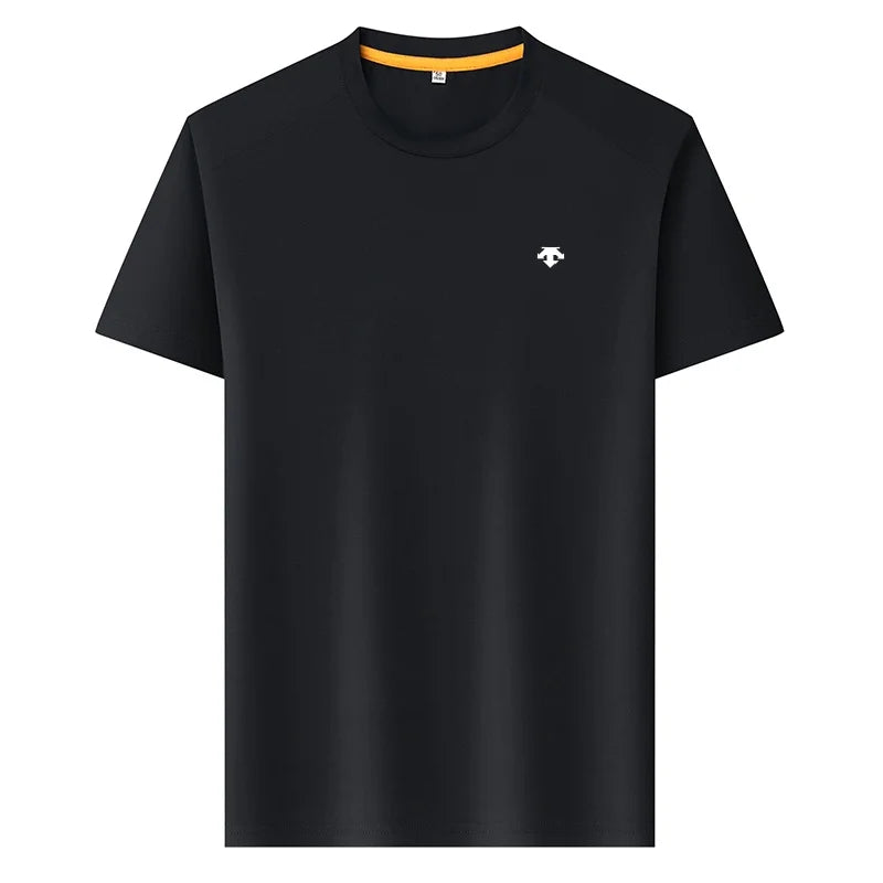 High End Brand Men's O-Neck Short Sleeve Summer New Exquisite Print Breathable T-Shirt Casual Fashion Sports Menswear Clothing