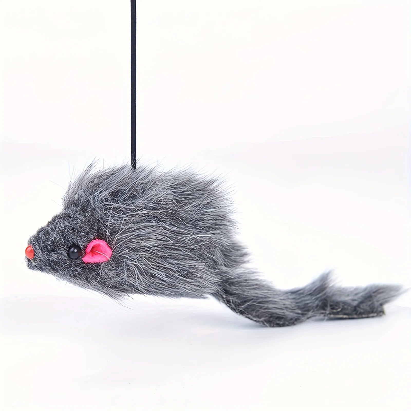 2 PCS Adjustable Hanging Cat Toy Interactive Mouse Toys Hanging Door Retractable Plaything Funny Kitten Scratch Rope Mouse Toy