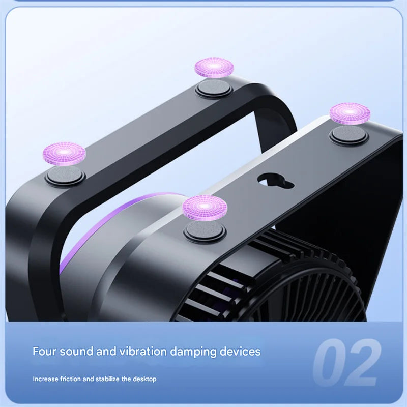 Cordless Electric Fan 3600mah Wireless Portable Air Circulator Fan Desktop Wall Ceiling Air Cooling Cooler Quiet Ventilator