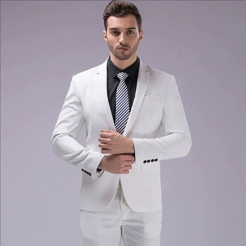 Suits For Men 3 Pieces Set Elegant Wedding  Fashion Classic Full Jackets Vest Pants Blazers Outfit 2025 Formal Costume