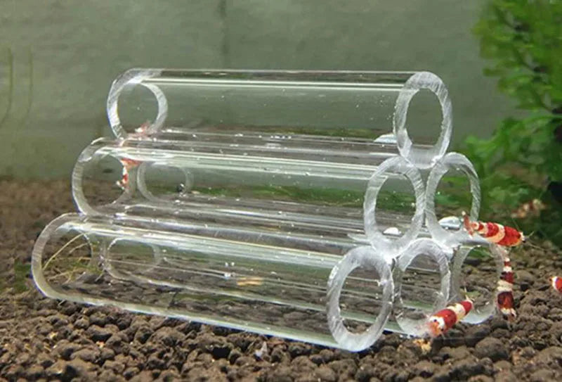 Acrylic Aquarium Decoration Fish Shrimps Shelter House Pottery Scorpion House Canister Simulation Stone Fish Tank Decor