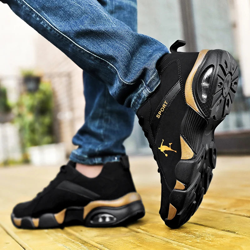 Men's Waterproof Sneakers Casual Lightweight Basketball Shoes Breathable Non Slip Lightweight Flat Shoes Men's Designer Sneakers