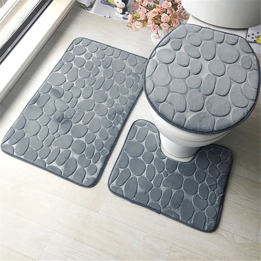 Soft Stone Bath Mat Set