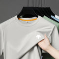 High End Brand Men's O-Neck Short Sleeve Summer New Exquisite Print Breathable T-Shirt Casual Fashion Sports Menswear Clothing