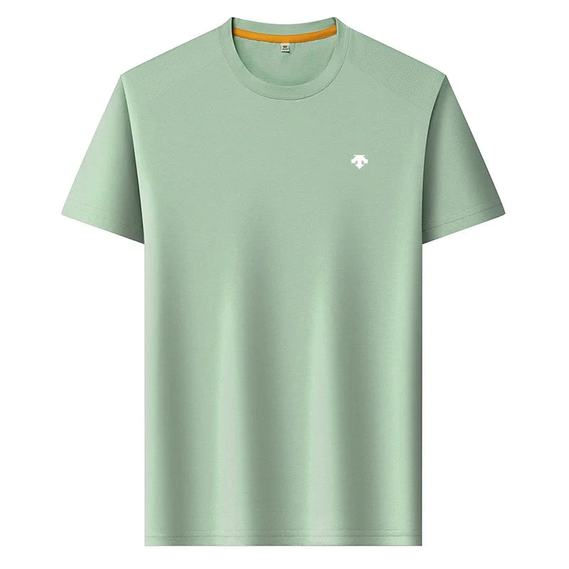 High End Brand Men's O-Neck Short Sleeve Summer New Exquisite Print Breathable T-Shirt Casual Fashion Sports Menswear Clothing