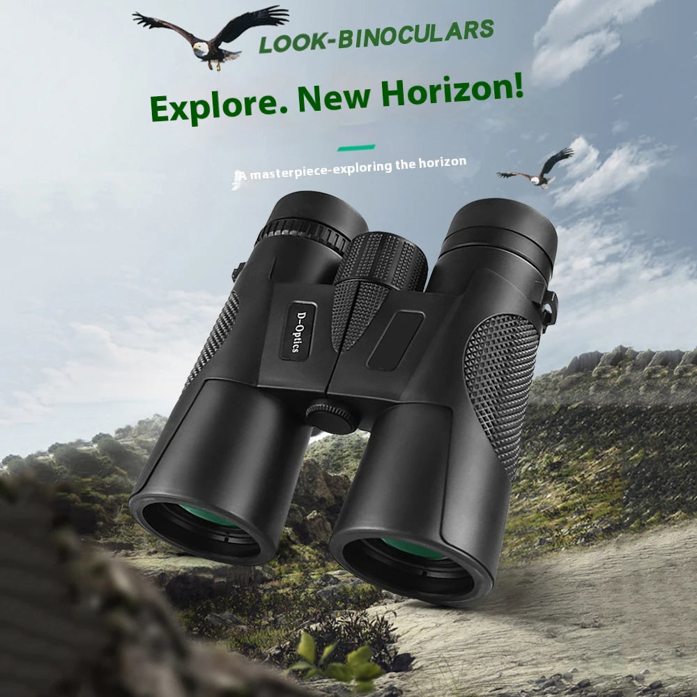 12X42 Binoculars Adults High Powered Professional FMC Lens Central Focus Wide Angle Ideal for Bird Watching Camping