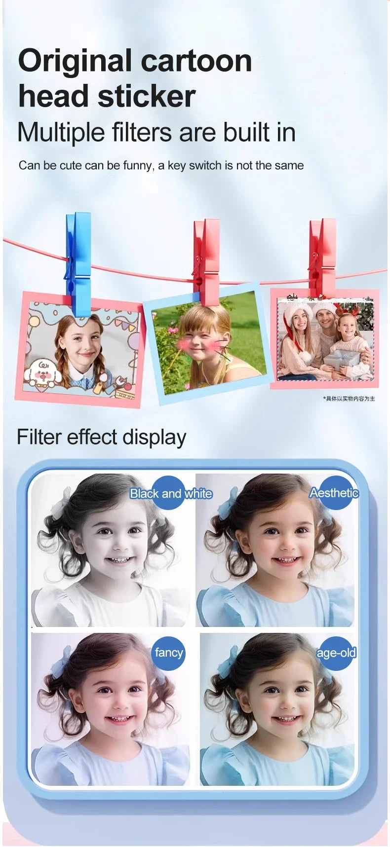 Kids Camera Digital Dual Camera HD 1080P Video Camera Toys Mini Cam Color Display Children Birthday Gift Kids Toys Rabbit Kids