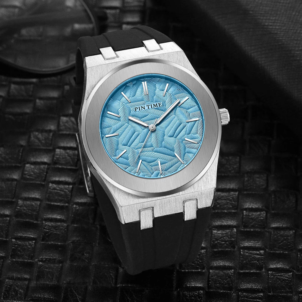 Classic versatile casual waterproof quartz men's silicone tape watch