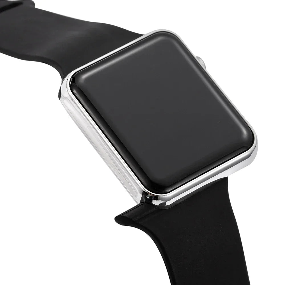 Fashion Digital Watches For Women Men Simple Square Sports LED Wristwatches Silicone Strap Casual Electronic Clock Reloj Hombre