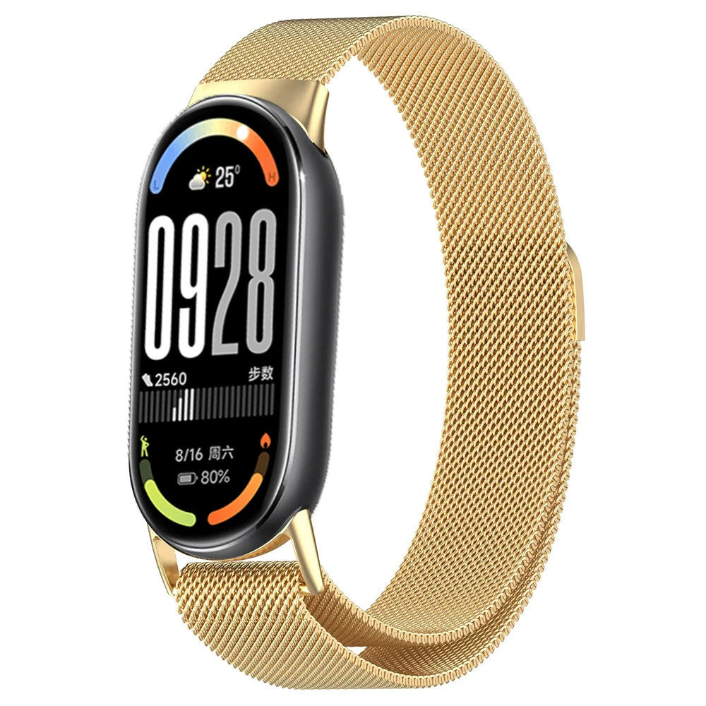 Magnetic Straps for mi band 10 miband 10 nfc Watch accessories Stainless Steel belt correa bracelet for Xiaomi mi band 10 bands