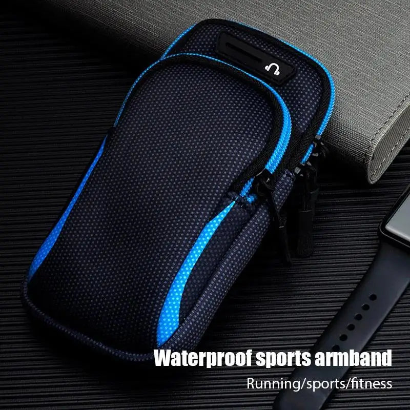 Universal Smart Phone Armband Outdoor Waterproof Fitness Running Sport Arm Cellphone Holder With Headphone Jack Mobile Phone Bag