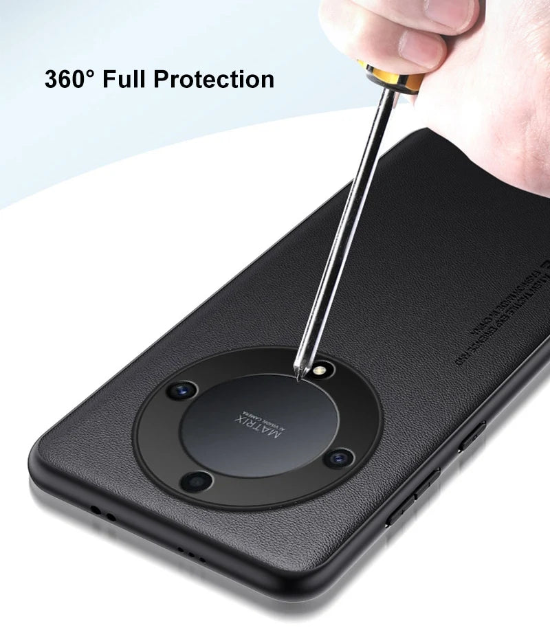 Luxury PU Leather Case For Honor X9A X9B Magic 5 6 Lite 5G Back Cover Silicone Protection Phone Case For Honor Magic 5 6 Pro