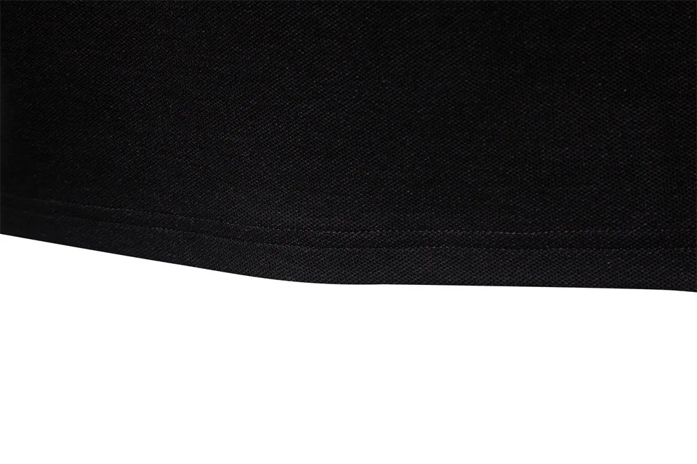 2025 Autumn New Men's Deer Embroidery Cotton Rich Blend Breathable Polo Shirts Long Sleeve Social Business Golf Polo Shirts Male