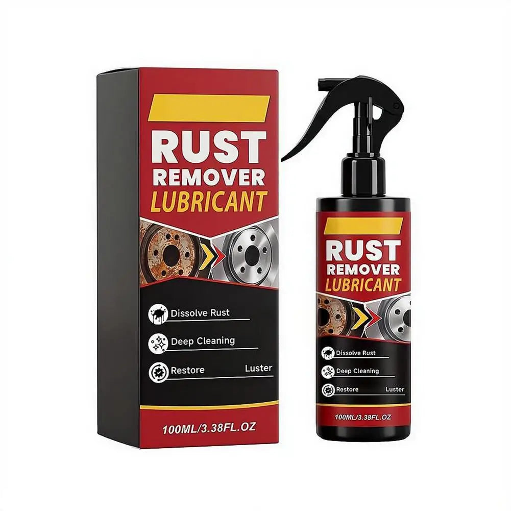 100ml Heavy-Duty Rust Remover Spray Deep Cleaning Rust Remover Lubricant For Metal Surfaces Restoration Multi-purpos Car Gadgets