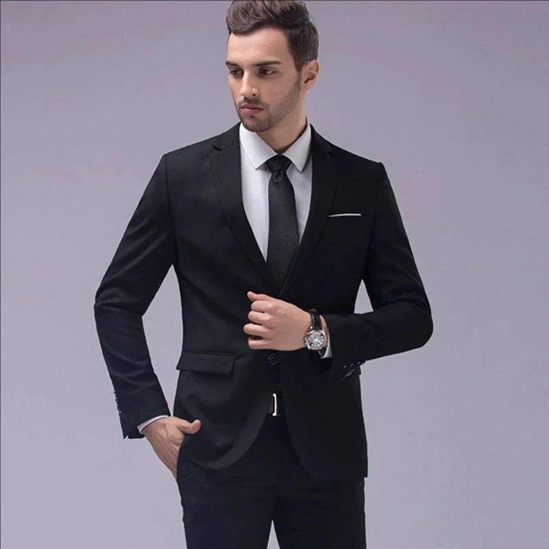 Suits For Men 3 Pieces Set Elegant Wedding  Fashion Classic Full Jackets Vest Pants Blazers Outfit 2025 Formal Costume