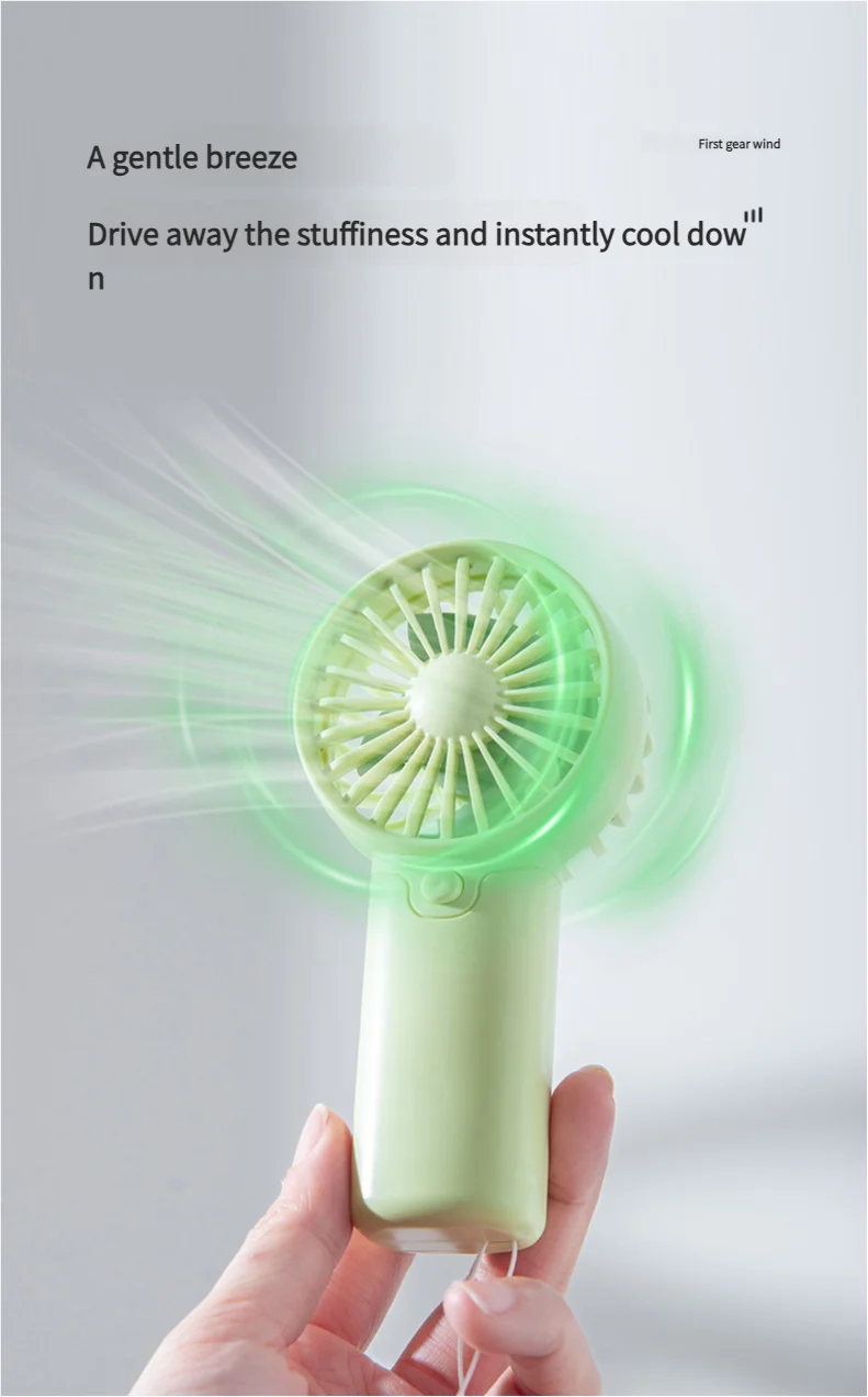 MEET SUN Portable Fan Convenient Creative Small Fan Pocket Hand-held Fan Lightweight AAA Battery Handheld Mini Fan Air Coolers