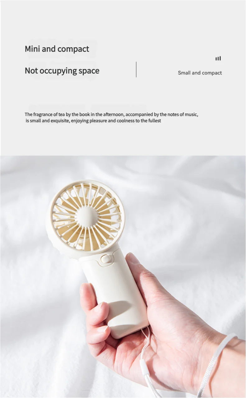 MEET SUN Portable Fan Convenient Creative Small Fan Pocket Hand-held Fan Lightweight AAA Battery Handheld Mini Fan Air Coolers