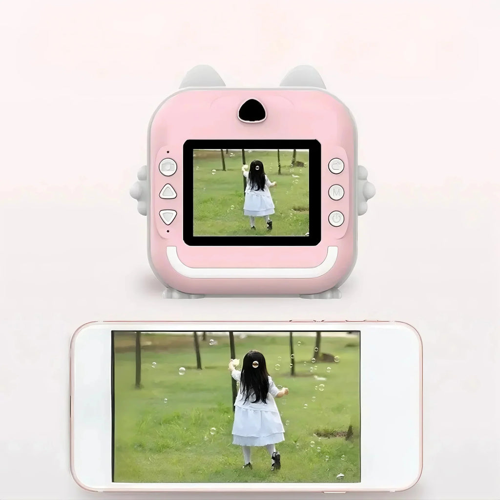 Children Camera Instant Print Mini Digital Video Camera for Kids   HD Screen APP Connect children's digital camera toys as gifts