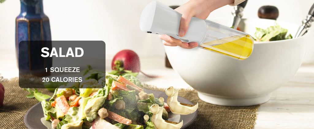 200/300/500ML Oil Air Pressure Double Nozzle Oil Spray Bottle Sprayer Kitchenware Oil Bottle Roasting Bottle Fitness Barbecue