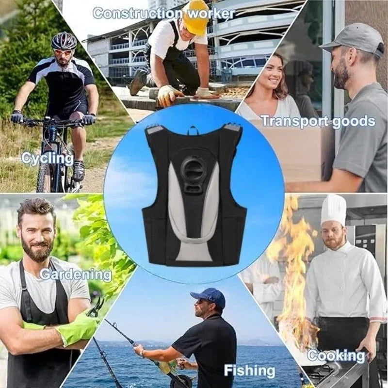 water circulation Cooling Vest Water Cooling System Outdoor Hiking Fishing Travel Physical Cooling Work Jacket Summer Breathable