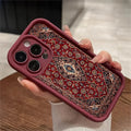 Persian patterned mobile phone case suitable for iPhone 17 16 15 14 13 12 11 Pro/ Max /Plus anti-fall and shock