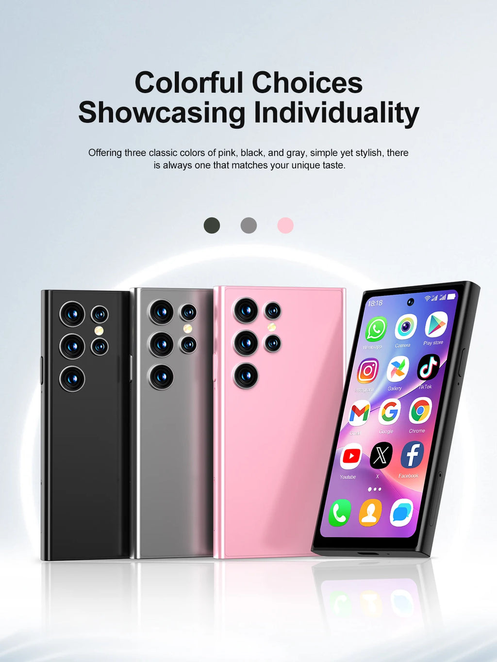 SERVO S27 MINI Android Small Smartphone 3G WCDMA Play Store 2GB+16GB WiFi Hotspot GPS Face ID 4.0" Mini Smart Phone 2SIM Standby