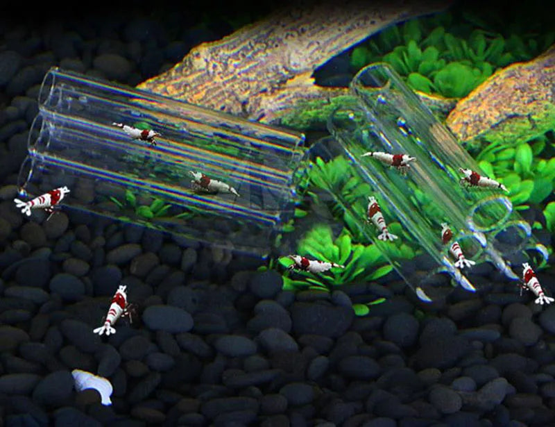 Acrylic Aquarium Decoration Fish Shrimps Shelter House Pottery Scorpion House Canister Simulation Stone Fish Tank Decor