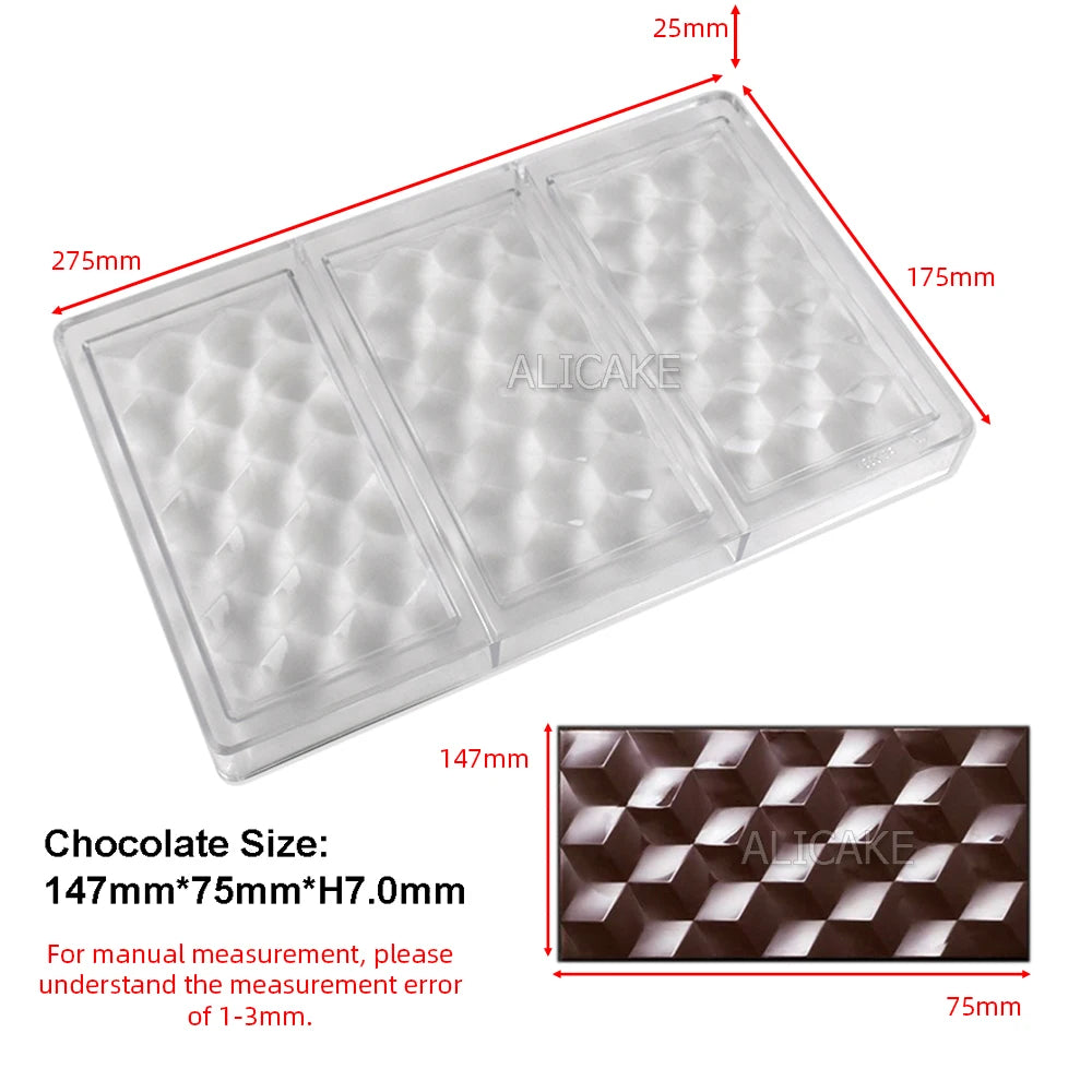 Chocolate Mold Polycarbonate Sphere Diamond Chocolate Bonbons Candy Bar Bakery Confectionery Baking Pastry Tools