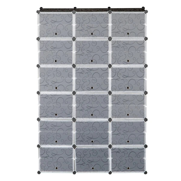 12-Tier Portable 72 Pair Shoe Rack Organizer 36 Grids Tower Shelf Storage Cabinet Stand Expandable for Heels, Boots, Slippers