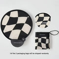 Portable Handheld Folding Fan with Storage Pouch - Compact Manual Cooling Fan Suitable for Summer, Travel, Beach & Parties