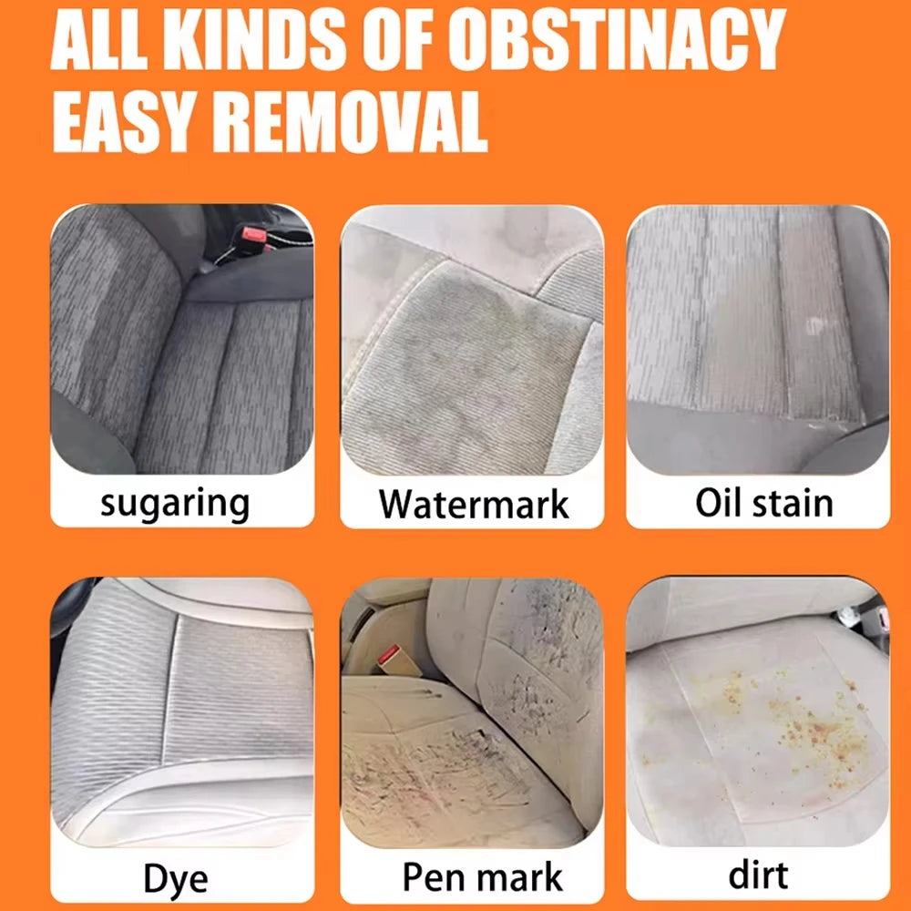 Multifunctional Foam Cleaner Car Interior Stain Removal and Cleaning Leather Seat Foam Cleaner Spray Foam Maintenance Wash Car