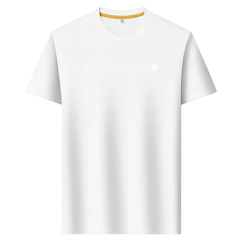 High End Brand Men's O-Neck Short Sleeve Summer New Exquisite Print Breathable T-Shirt Casual Fashion Sports Menswear Clothing