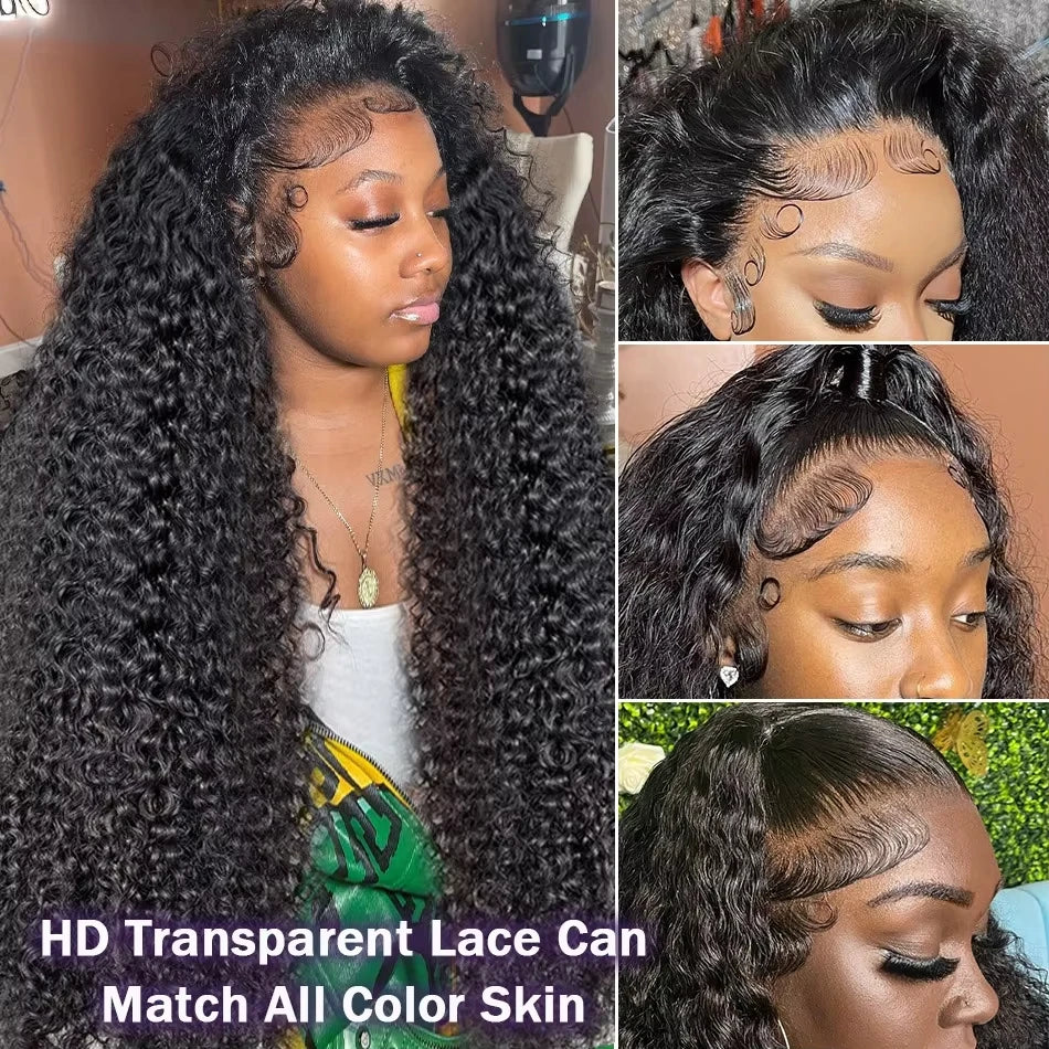 SoGreat 360 Hd Full Lace Wig Human Hair Glueless Wig Pre Cut Lace 200 Density Deep Curly 360 Lace Front Wig Preplucked For Women