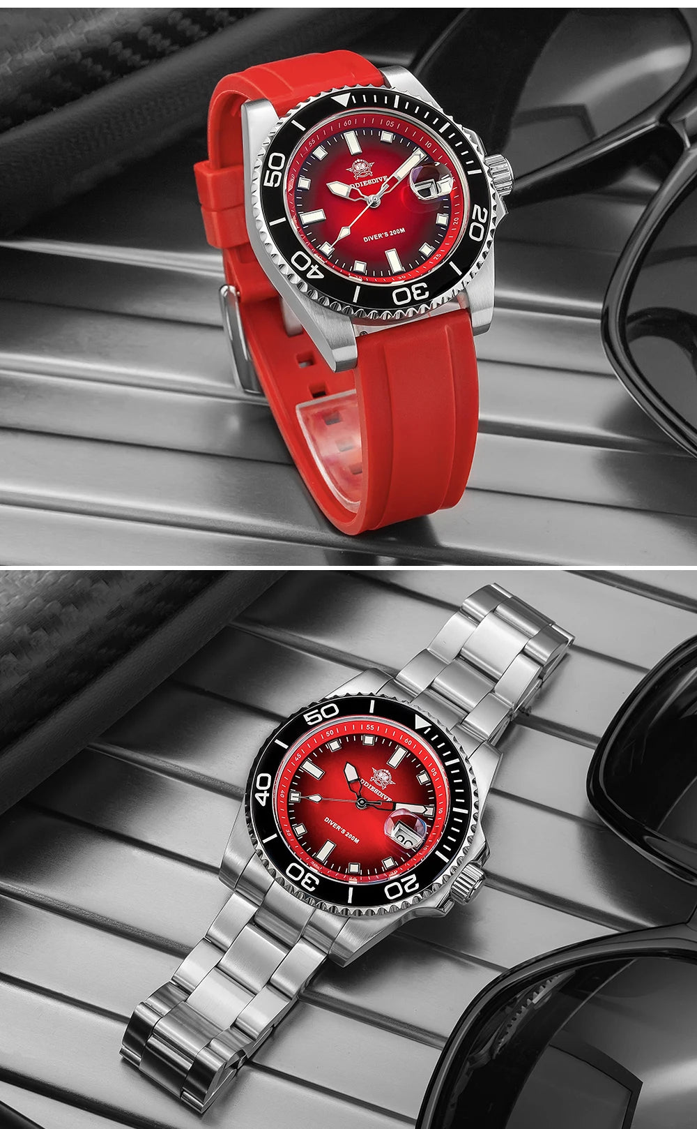 ADDIESDIVE 41mm Man Luxury Watch Japan 2115 Quartz Movement Watch Luminous 200m Waterproof 316L Stainless Steel Dive Watches