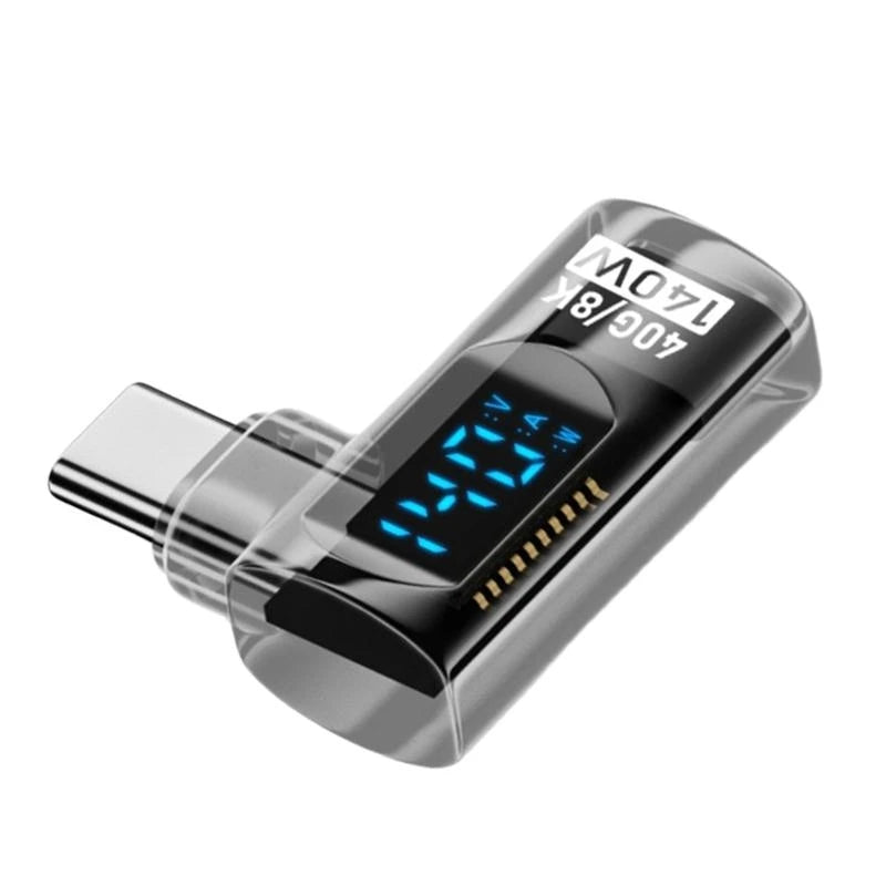 USB C Digital Display Adapter Connector with 140W Quick Charging and Double 40Gbps Transmission 8K60HZ Screen Projection