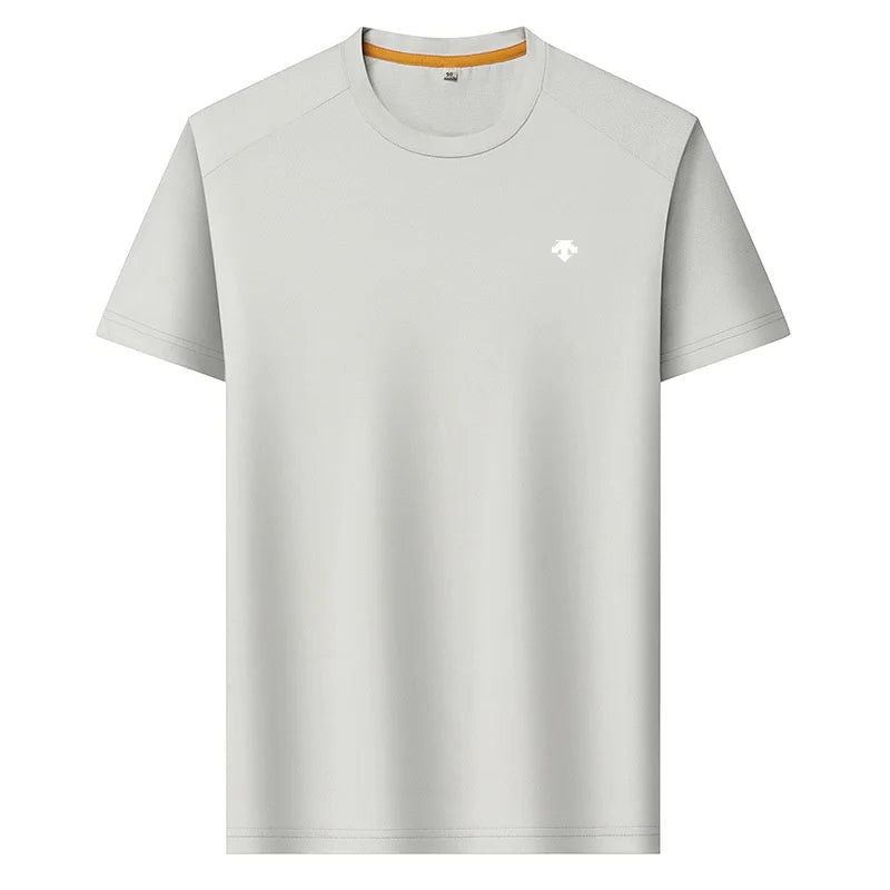 High End Brand Men's O-Neck Short Sleeve Summer New Exquisite Print Breathable T-Shirt Casual Fashion Sports Menswear Clothing