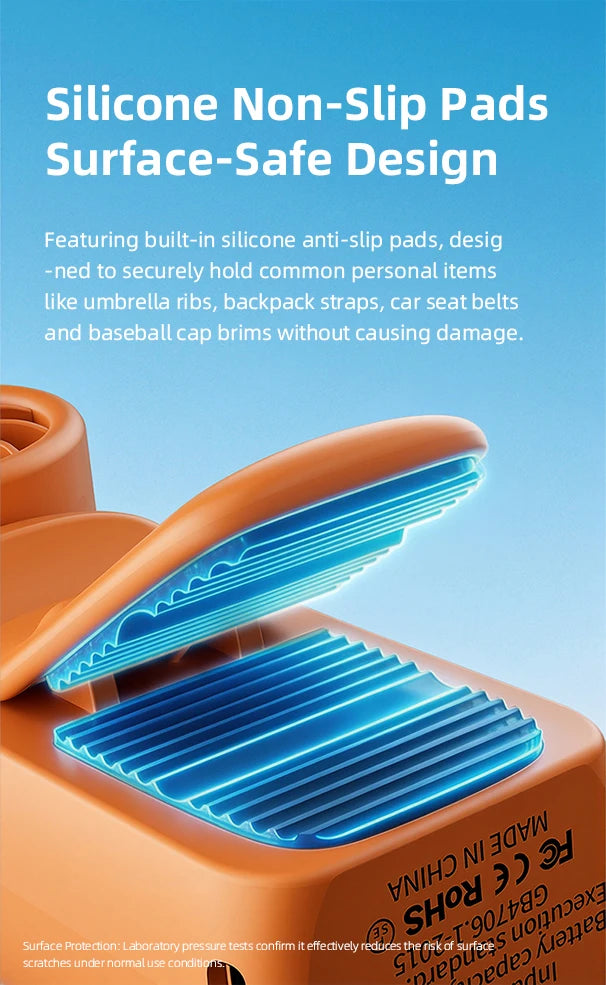 Portable Mini Fan Handheld Small Fan 5 Speed 3000mAh USB Rechargeable LED Display 180° Rotatable Clip Cooling Turbo Fans