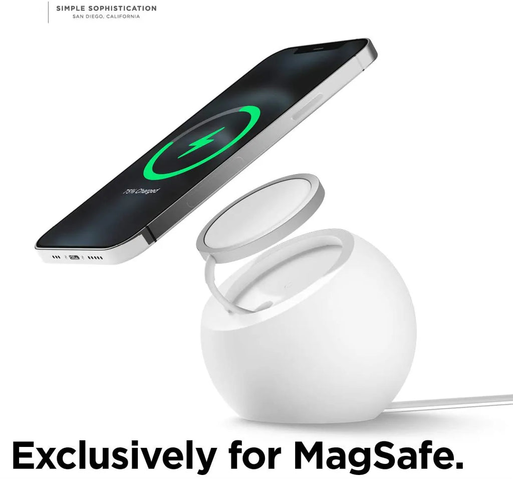 Desk Ball Shape Magnetic Silicone Charging Desk Holder Stand For iPhone 17 16 15 14 13 12 Pro Max Phone Charger Dock Accessories