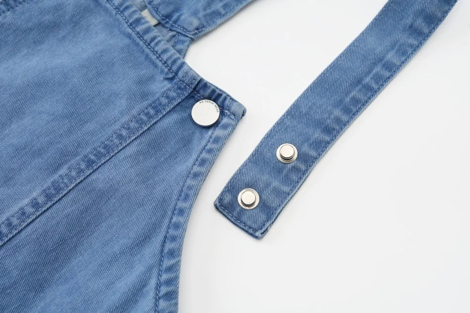 AS  SS2026 blue denim Collection super high quality bamboo knot denim fabric boys girls family match weekday clothes