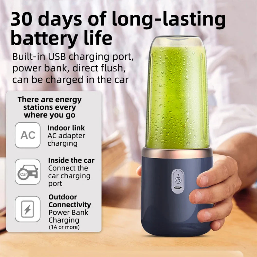 Premium Portable Electric Smoothie Blender