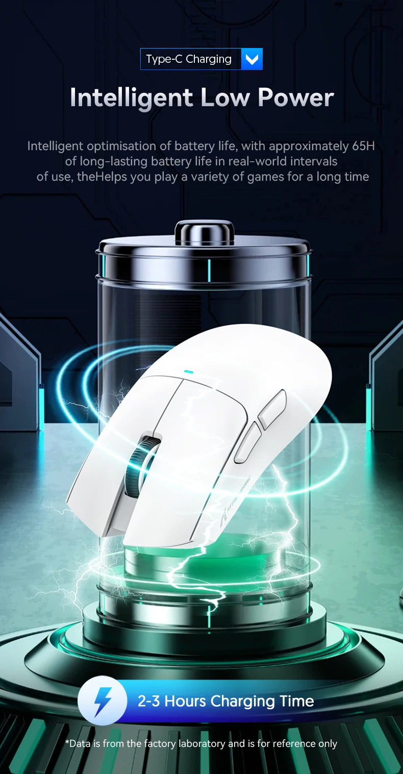 ATTACK SHARK X11 Wireless Gaming Mouse PAW3311 Sensor 22000DPI 3 Modes Wired 2.4G BT 280mAh Rechargeable Mouse